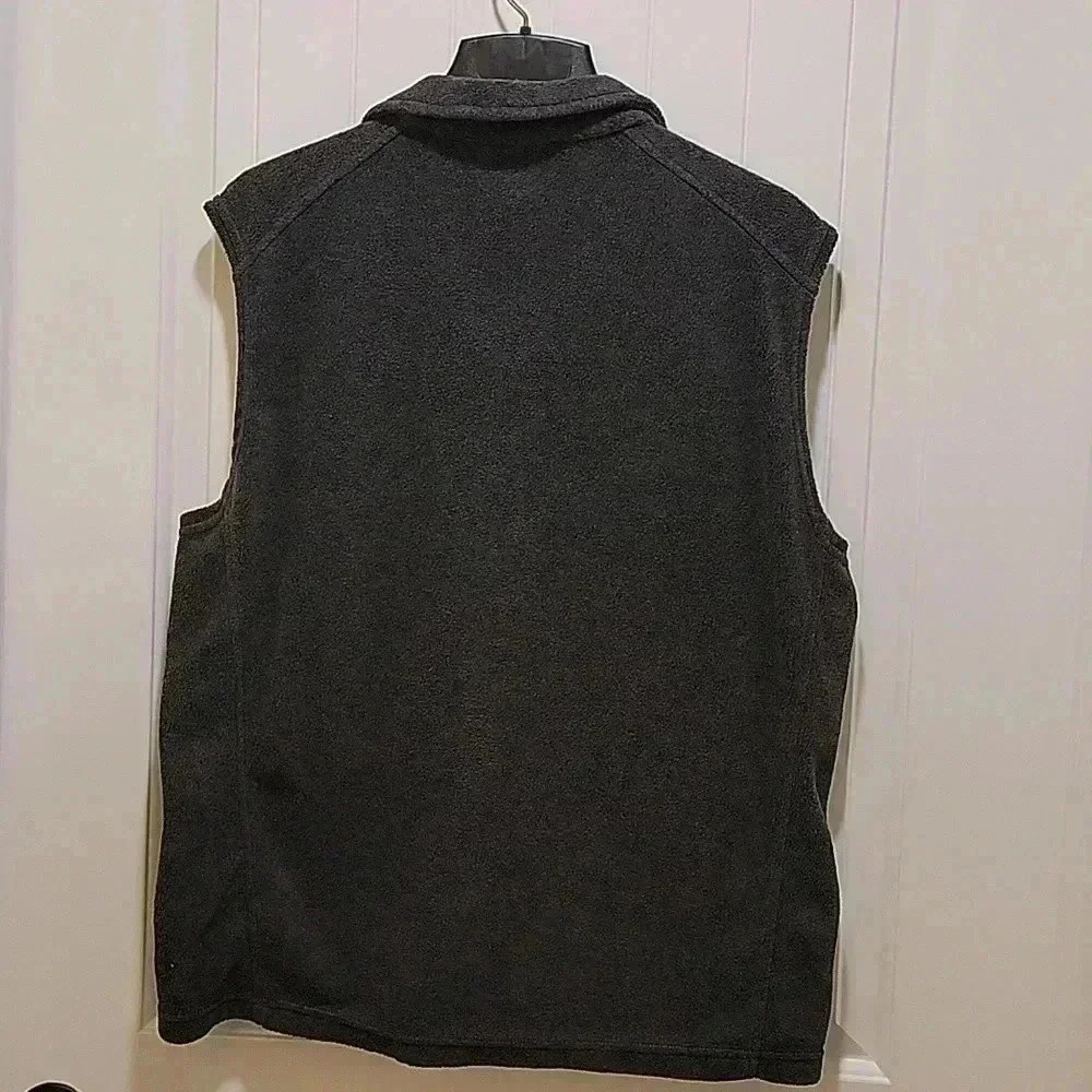 Columbia Grey Full Zip Fleece Vest Size Large - Picture 5 of 7